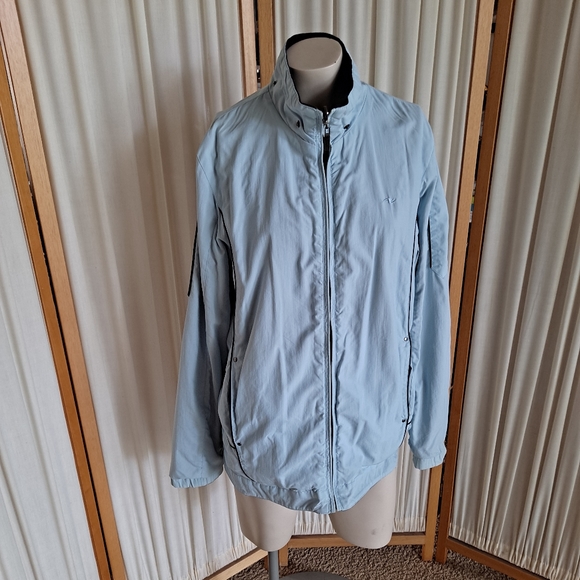 Reversible Blue Wind Breaker Jacket with Fleece inside - Picture 1 of 4